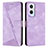 Funda de Cuero Cartera con Soporte Carcasa Y08X para Oppo A96 5G Morado