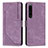 Funda de Cuero Cartera con Soporte Carcasa Y08X para Sony Xperia 1 IV Morado