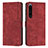 Funda de Cuero Cartera con Soporte Carcasa Y08X para Sony Xperia 1 IV Rojo