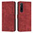 Funda de Cuero Cartera con Soporte Carcasa Y08X para Sony Xperia 1 V Rojo