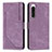 Funda de Cuero Cartera con Soporte Carcasa Y08X para Sony Xperia 5 IV Morado