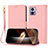 Funda de Cuero Cartera con Soporte Carcasa Y09X para Motorola Moto Edge 30 Lite 5G Oro Rosa