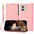 Funda de Cuero Cartera con Soporte Carcasa Y09X para Motorola Moto G53 5G Oro Rosa