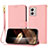 Funda de Cuero Cartera con Soporte Carcasa Y09X para Motorola Moto G73 5G Oro Rosa