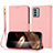 Funda de Cuero Cartera con Soporte Carcasa Y09X para Nokia G22 Oro Rosa