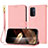 Funda de Cuero Cartera con Soporte Carcasa Y09X para Oppo A93 5G Oro Rosa