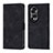 Funda de Cuero Cartera con Soporte Carcasa YB1 para Huawei Honor X7b Negro