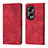 Funda de Cuero Cartera con Soporte Carcasa YB1 para Huawei Honor X7b Rojo