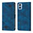 Funda de Cuero Cartera con Soporte Carcasa YB1 para Motorola Moto E22 Azul