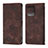 Funda de Cuero Cartera con Soporte Carcasa YB1 para Motorola Moto Edge Plus (2023) 5G Marron