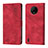 Funda de Cuero Cartera con Soporte Carcasa YB1 para Nokia C200 Rojo