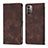 Funda de Cuero Cartera con Soporte Carcasa YB1 para Nokia G11 Marron