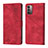 Funda de Cuero Cartera con Soporte Carcasa YB1 para Nokia G11 Rojo