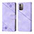 Funda de Cuero Cartera con Soporte Carcasa YB1 para Nokia G21 Morado