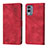 Funda de Cuero Cartera con Soporte Carcasa YB1 para Nokia X30 5G Rojo