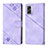 Funda de Cuero Cartera con Soporte Carcasa YB1 para OnePlus Nord N300 5G Morado