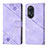 Funda de Cuero Cartera con Soporte Carcasa YB1 para Oppo Reno8 T 4G Morado