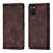 Funda de Cuero Cartera con Soporte Carcasa YB1 para Samsung Galaxy A03s Marron