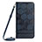 Funda de Cuero Cartera con Soporte Carcasa YB1 para Samsung Galaxy A34 5G Azul