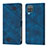 Funda de Cuero Cartera con Soporte Carcasa YB1 para Samsung Galaxy F12 Azul