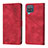 Funda de Cuero Cartera con Soporte Carcasa YB1 para Samsung Galaxy F12 Rojo