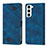 Funda de Cuero Cartera con Soporte Carcasa YB1 para Samsung Galaxy S22 Plus 5G Azul