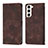 Funda de Cuero Cartera con Soporte Carcasa YB1 para Samsung Galaxy S23 5G Marron