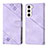 Funda de Cuero Cartera con Soporte Carcasa YB1 para Samsung Galaxy S24 Plus 5G Purpura Claro