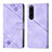 Funda de Cuero Cartera con Soporte Carcasa YB1 para Sony Xperia 1 IV Morado