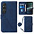 Funda de Cuero Cartera con Soporte Carcasa YB1 para Sony Xperia 1 V Azul