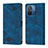 Funda de Cuero Cartera con Soporte Carcasa YB1 para Xiaomi Poco C55 Azul