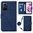 Funda de Cuero Cartera con Soporte Carcasa YB1 para Xiaomi Redmi Note 12S Azul