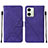 Funda de Cuero Cartera con Soporte Carcasa YB2 para Motorola Moto G54 5G Morado