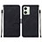 Funda de Cuero Cartera con Soporte Carcasa YB2 para Motorola Moto G54 5G Negro