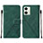 Funda de Cuero Cartera con Soporte Carcasa YB2 para Motorola Moto G54 5G Verde