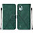 Funda de Cuero Cartera con Soporte Carcasa YB2 para Nokia C12 Plus Verde