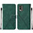 Funda de Cuero Cartera con Soporte Carcasa YB2 para Nokia C210 Verde