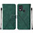 Funda de Cuero Cartera con Soporte Carcasa YB2 para Nokia C22 Verde