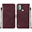 Funda de Cuero Cartera con Soporte Carcasa YB2 para Nokia C31 Rojo