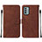 Funda de Cuero Cartera con Soporte Carcasa YB2 para Nokia G22 Marron