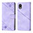 Funda de Cuero Cartera con Soporte Carcasa YB2 para Samsung Galaxy A23 5G SC-56C Morado