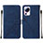 Funda de Cuero Cartera con Soporte Carcasa YB2 para Xiaomi Civi 2 5G Azul