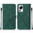 Funda de Cuero Cartera con Soporte Carcasa YB2 para Xiaomi Civi 2 5G Verde