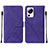 Funda de Cuero Cartera con Soporte Carcasa YB2 para Xiaomi Mi 12 Lite NE 5G Morado