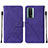 Funda de Cuero Cartera con Soporte Carcasa YB2 para Xiaomi Poco F5 Pro 5G Morado