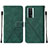 Funda de Cuero Cartera con Soporte Carcasa YB2 para Xiaomi Poco F5 Pro 5G Verde