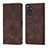 Funda de Cuero Cartera con Soporte Carcasa YB2 para Xiaomi Redmi Note 11 4G (2022) Marron