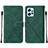 Funda de Cuero Cartera con Soporte Carcasa YB2 para Xiaomi Redmi Note 12 4G Verde