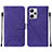 Funda de Cuero Cartera con Soporte Carcasa YB2 para Xiaomi Redmi Note 12 Pro+ Plus 5G Morado