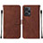 Funda de Cuero Cartera con Soporte Carcasa YB2 para Xiaomi Redmi Note 12 Turbo 5G Marron